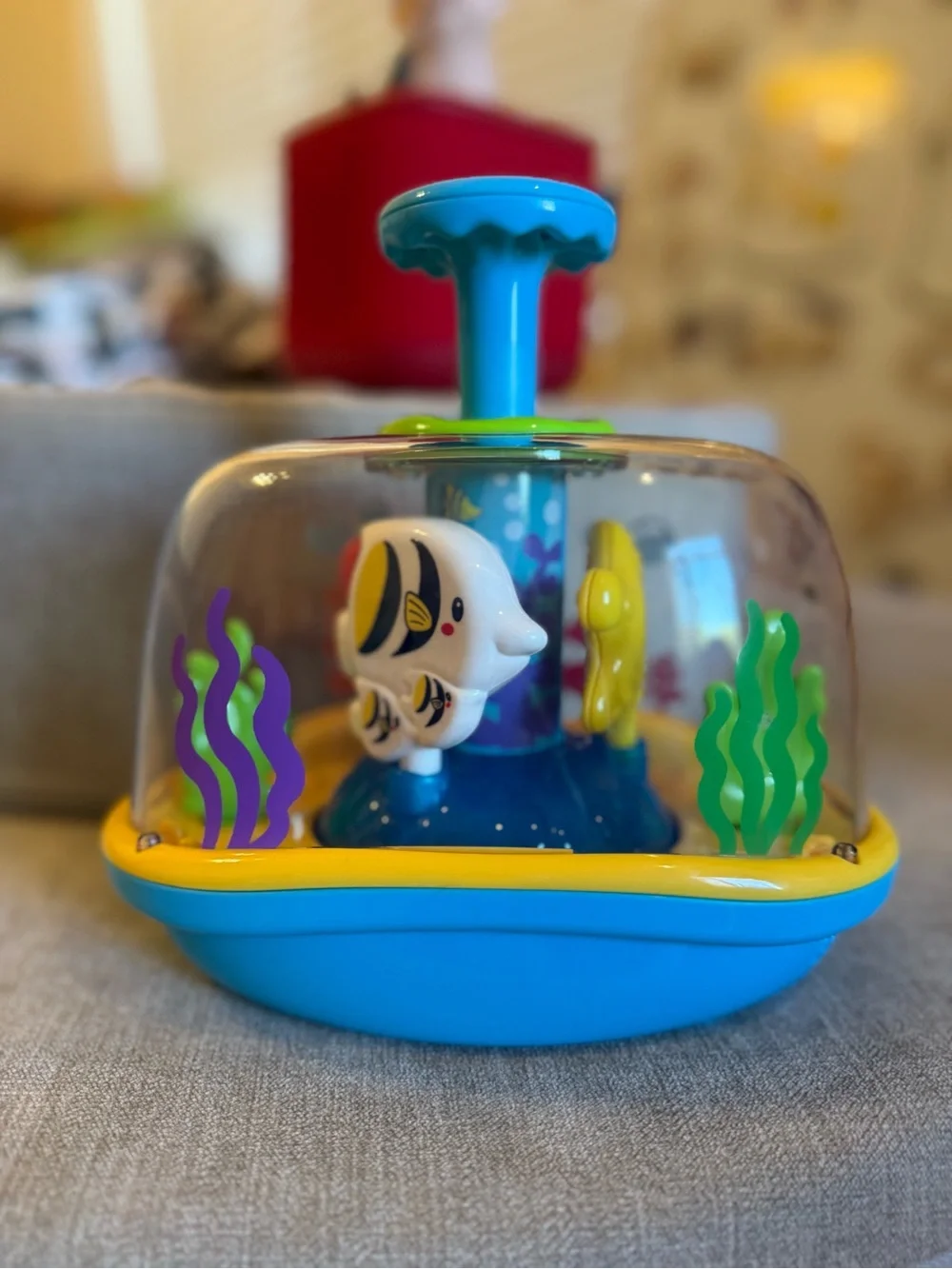 VTech Learn & Spin Aquarium Toy - Blue/Yellow